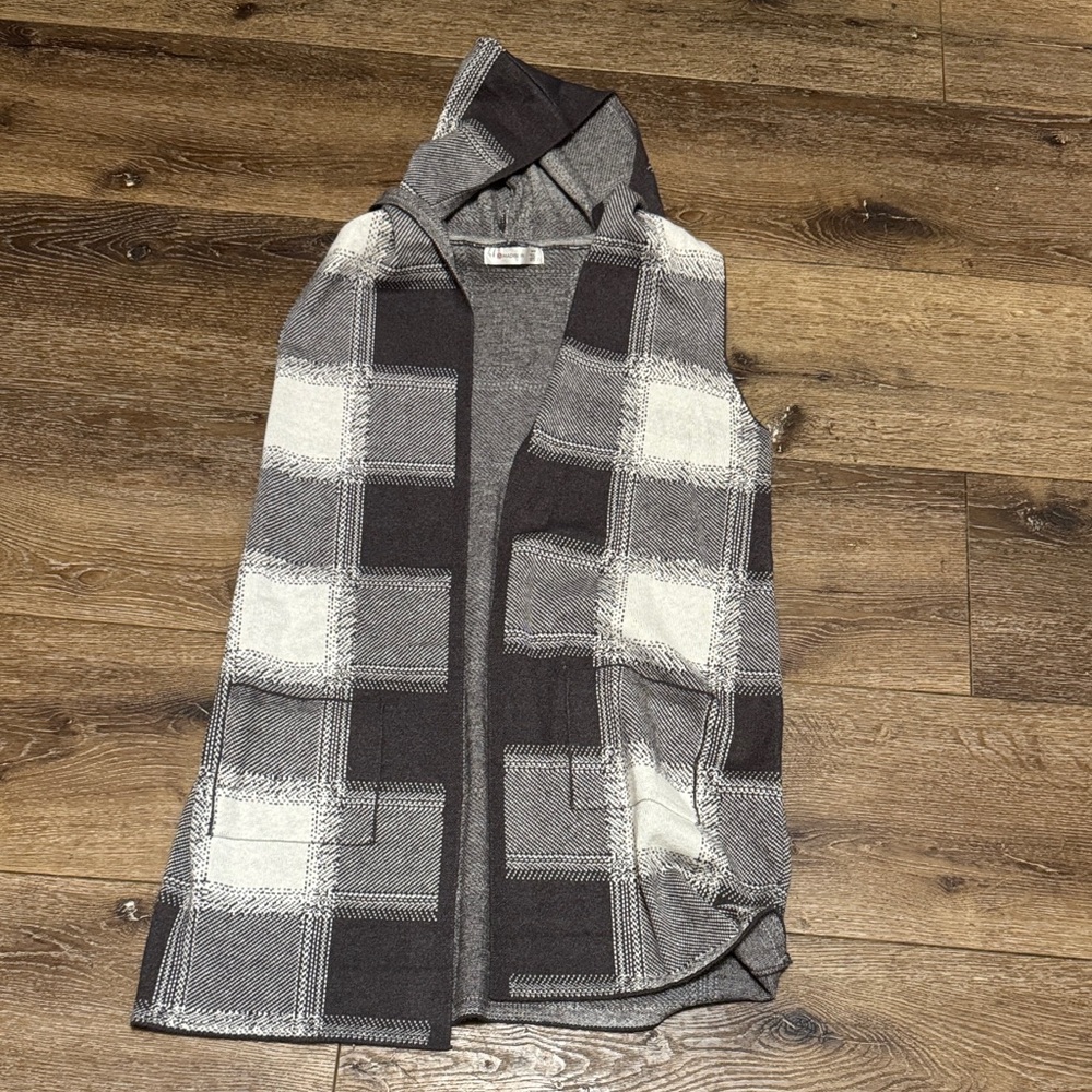 89th & Madison hooded cardigan medium